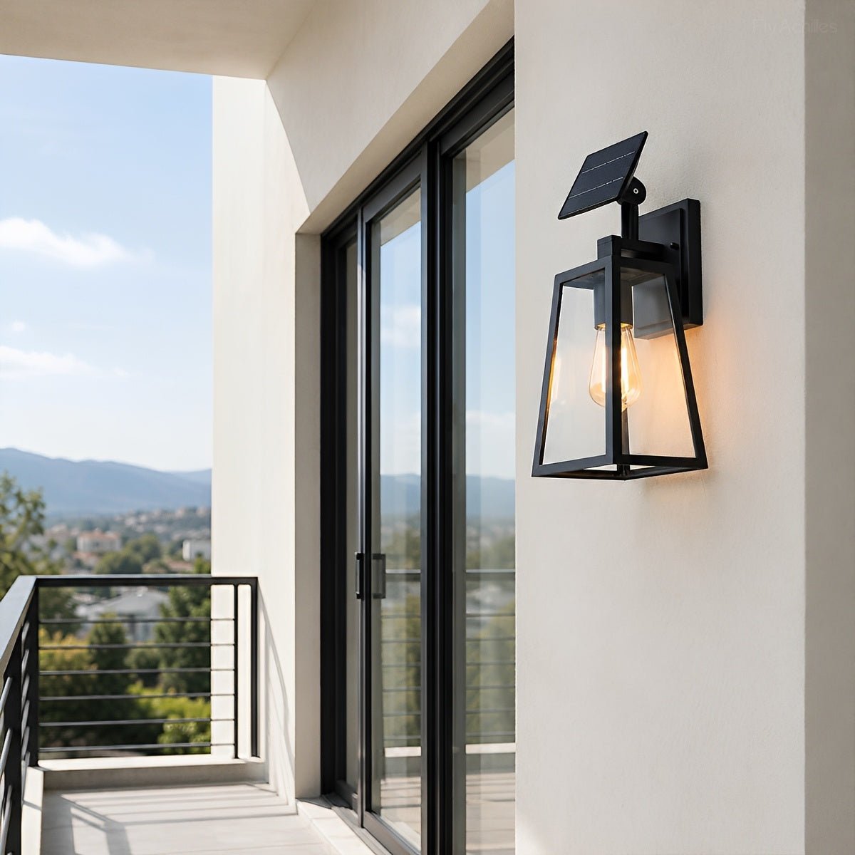 Rustic Trapezoid Waterproof Outdoor LED Porch Wall Light - Flyachilles