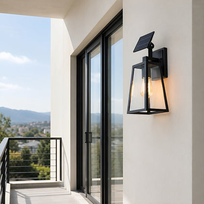 Rustic Trapezoid Waterproof Outdoor LED Porch Wall Light - Flyachilles