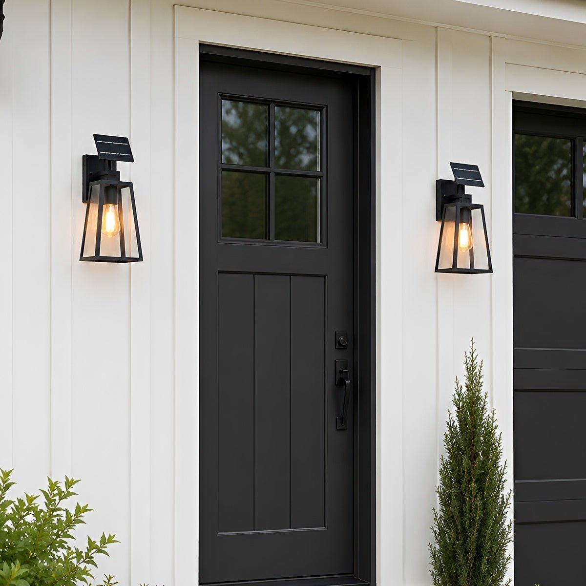 Rustic Trapezoid Waterproof Outdoor LED Porch Wall Light - Flyachilles
