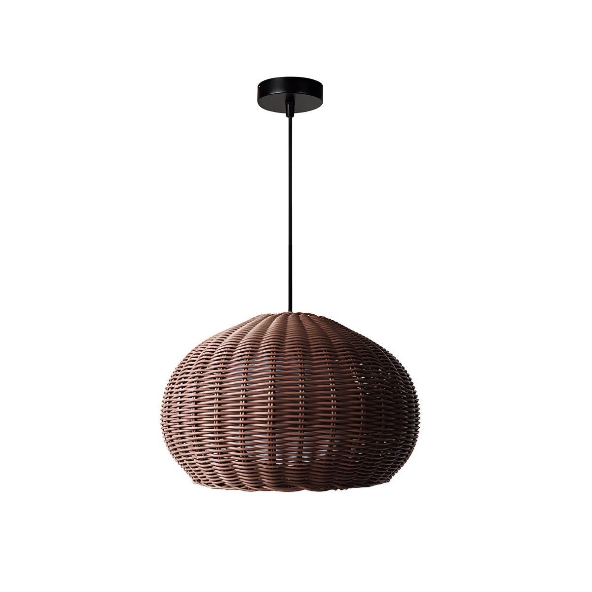 Rustic Woven Boho Rattan Pendant Light Lanterns - Flyachilles
