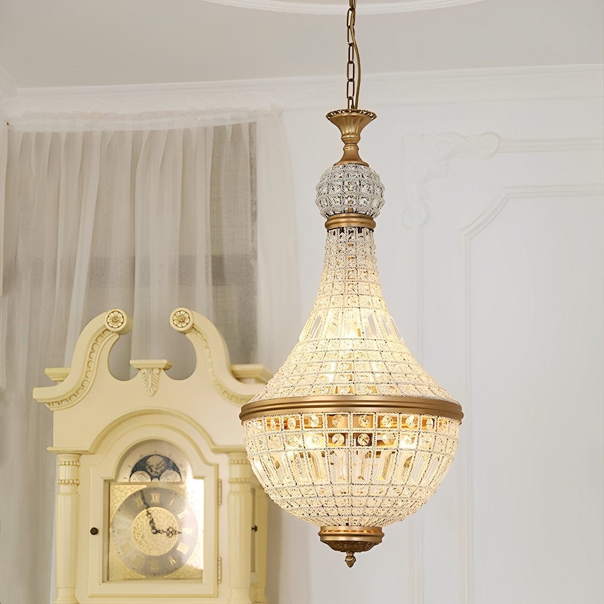 Shining Retro Luxury Baroque Crystal Chandelier Light - Flyachilles