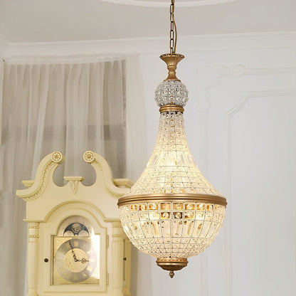Shining Retro Luxury Baroque Crystal Chandelier Light - Flyachilles