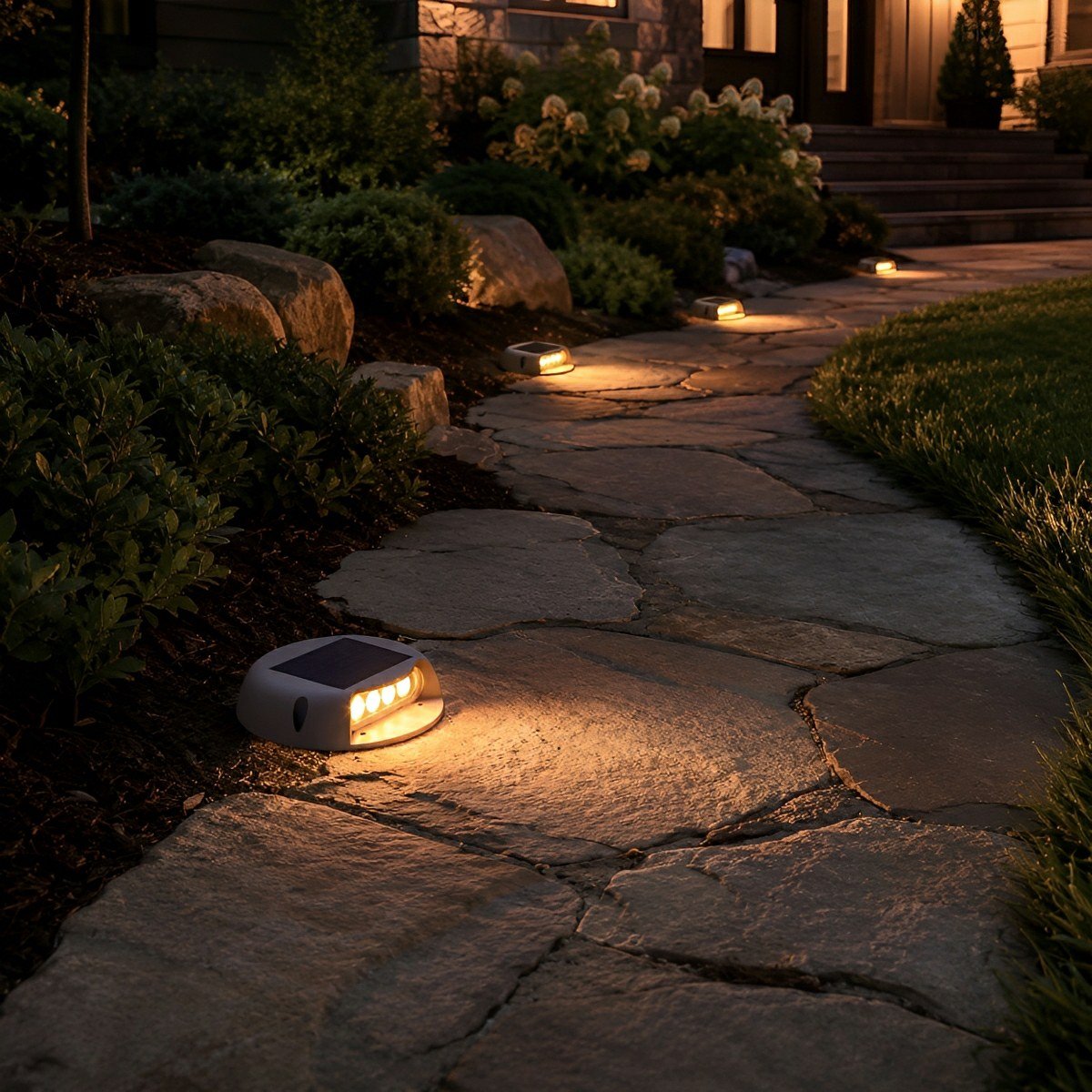 Solar Deck Stair Lights LED Outdoor Step Lights - Flyachilles