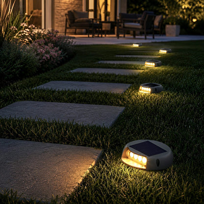 Solar Deck Stair Lights LED Outdoor Step Lights - Flyachilles