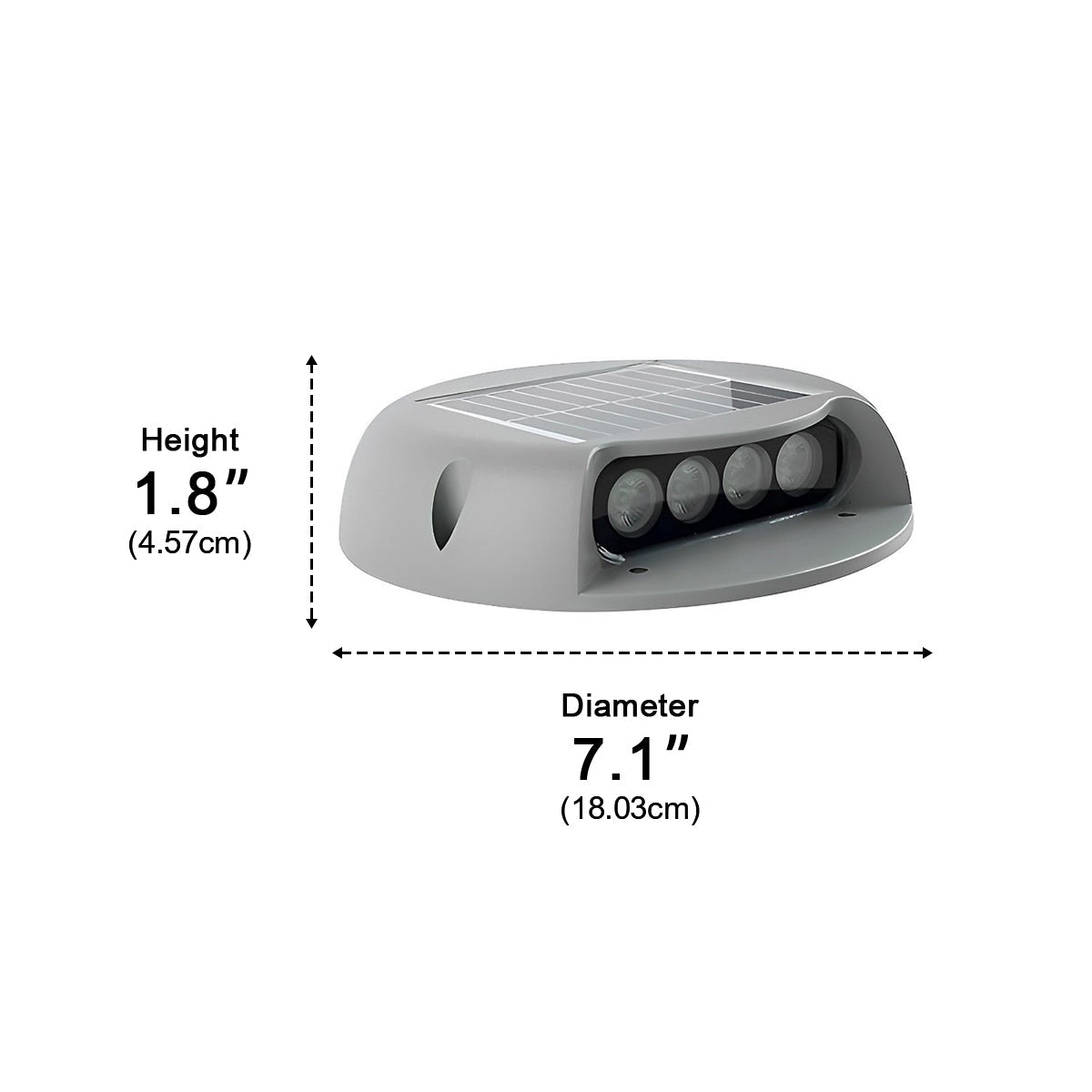 Solar Deck Stair Lights LED Outdoor Step Lights - Flyachilles