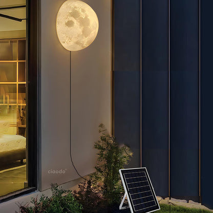 Solar Hemisphere Moon Waterproof Outdoor Porch LED Exterior Wall Lights - Flyachilles
