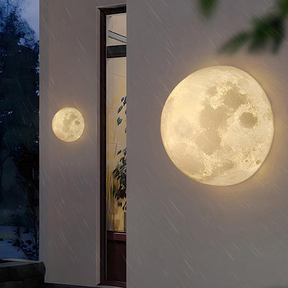 Solar Hemisphere Moon Waterproof Outdoor Porch LED Exterior Wall Lights - Flyachilles