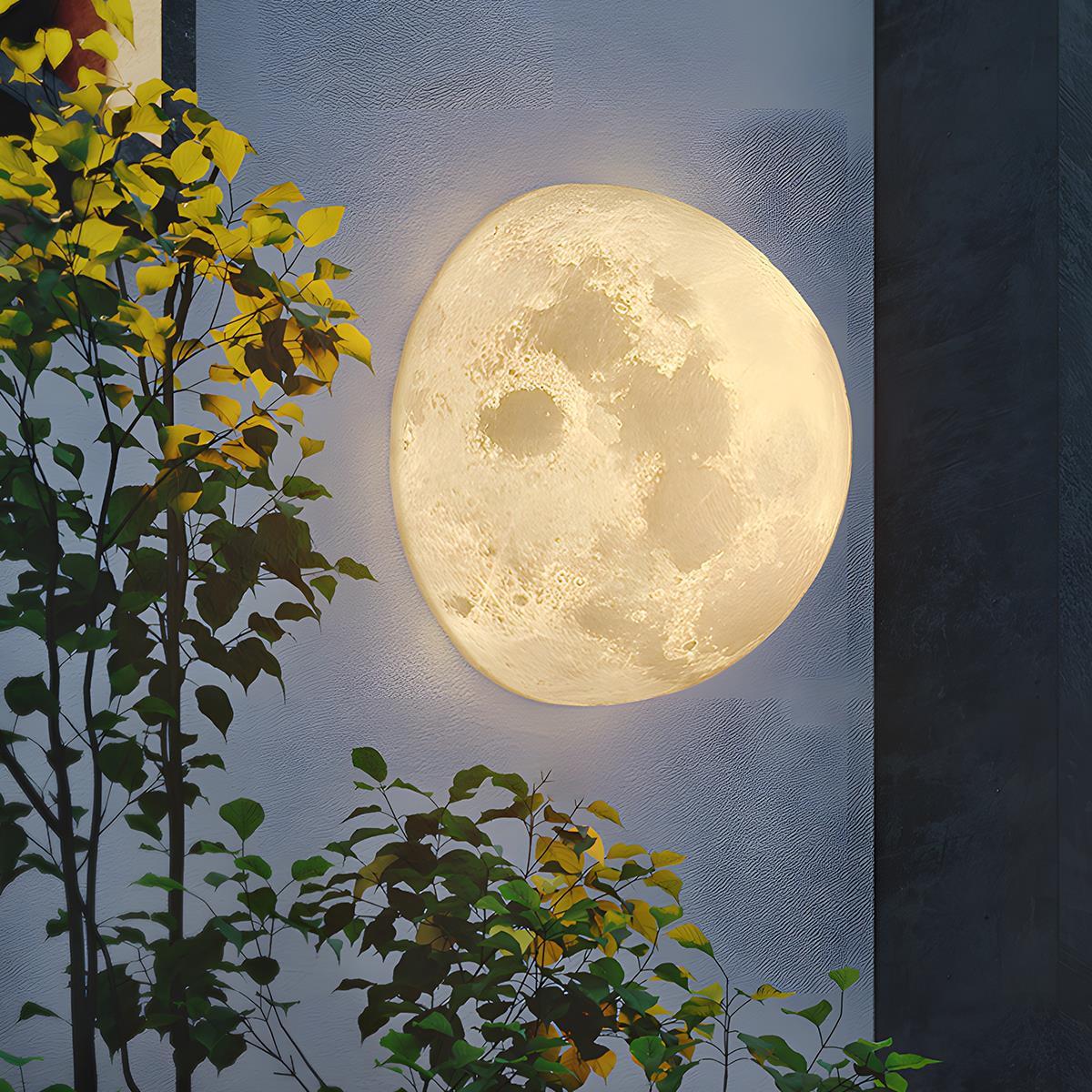 Solar Hemisphere Moon Waterproof Outdoor Porch LED Exterior Wall Lights - Flyachilles