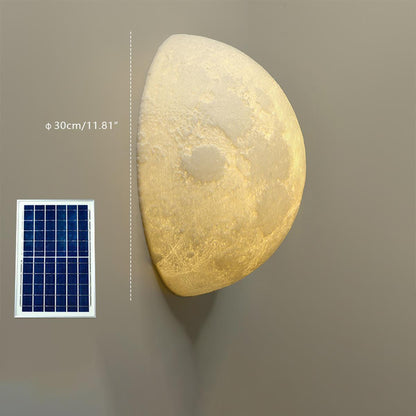 Solar Hemisphere Moon Waterproof Outdoor Porch LED Exterior Wall Lights - Flyachilles