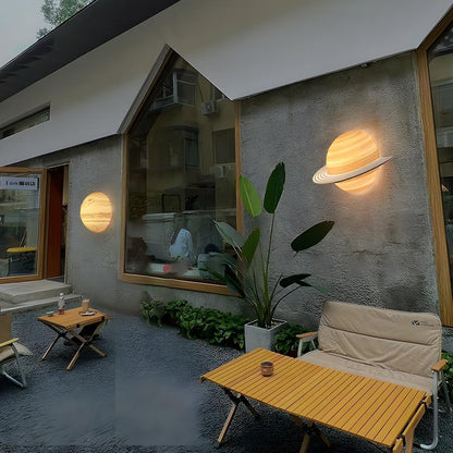 Solar Hemisphere Moon Waterproof Outdoor Porch LED Exterior Wall Lights - Flyachilles