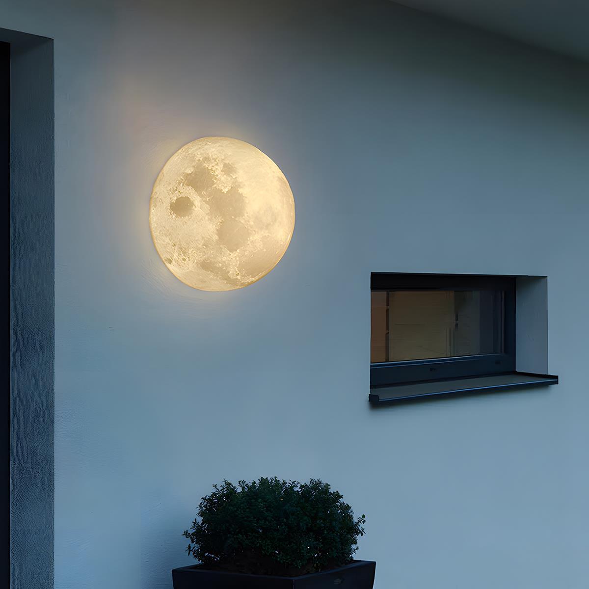 Solar Hemisphere Moon Waterproof Outdoor Porch LED Exterior Wall Lights - Flyachilles