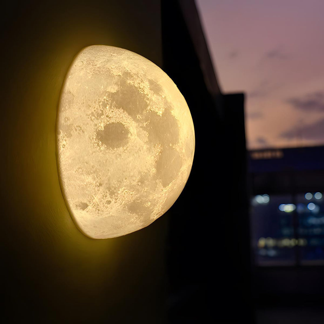 Solar Hemisphere Moon Waterproof Outdoor Porch LED Exterior Wall Lights - Flyachilles