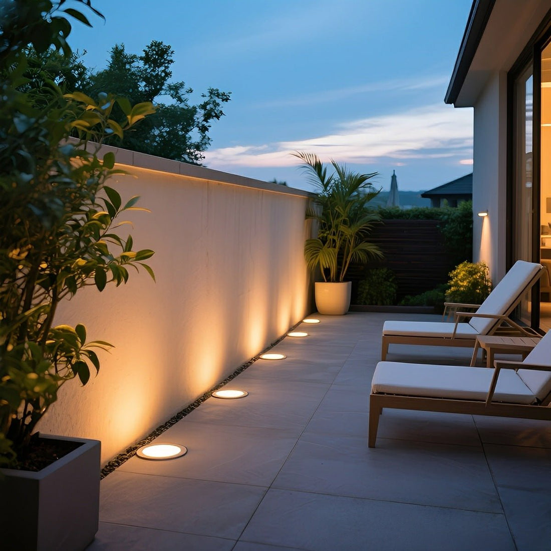 Solar Low Voltage Outdoor LED In Ground Landscape Lights Wall Washer - Flyachilles