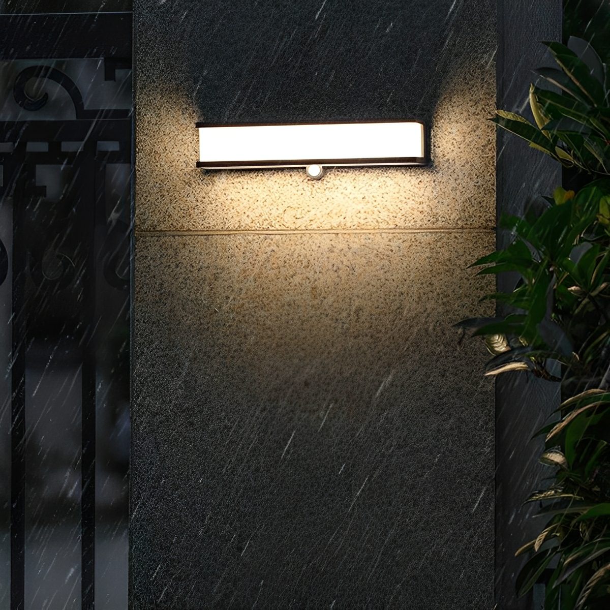 Solar Motion Sensor Geometric Waterproof Outdoor LED Porch Wall Lights - Flyachilles