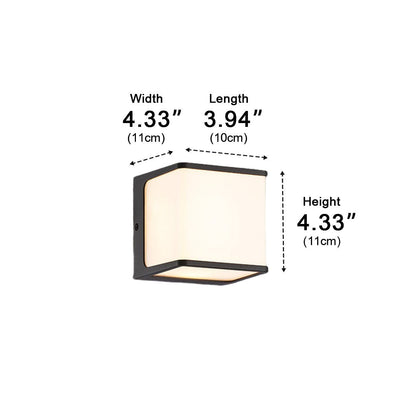 Solar Motion Sensor Geometric Waterproof Outdoor LED Porch Wall Lights - Flyachilles