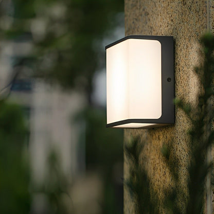 Solar Motion Sensor Geometric Waterproof Outdoor LED Porch Wall Lights - Flyachilles