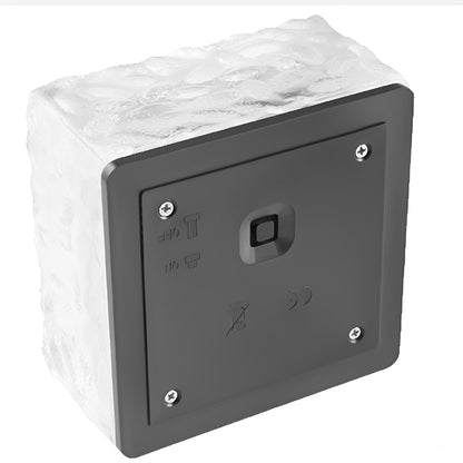 Solar Outdoor Square Ice Brick Cube LED Waterproof Lawn Lights - Flyachilles
