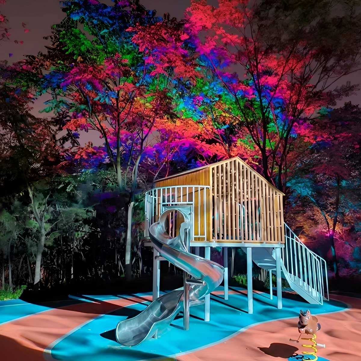 Solar Outdoor Waterproof RGB LED Spot Light Landscape Tree Lighting - Flyachilles