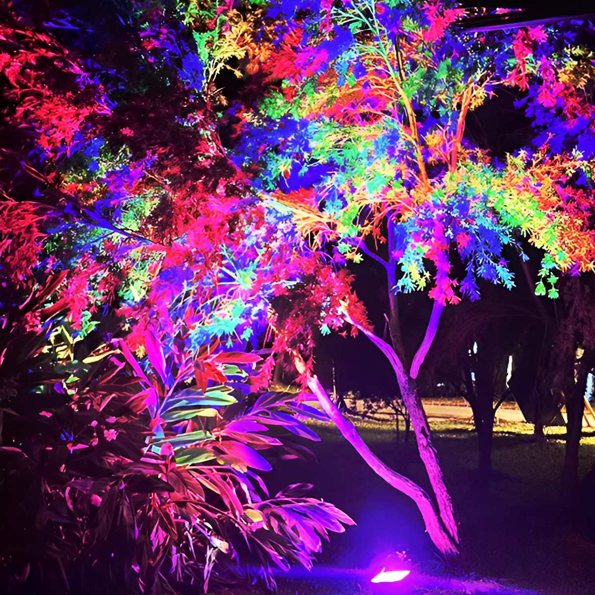 Solar Outdoor Waterproof RGB LED Spot Light Landscape Tree Lighting - Flyachilles