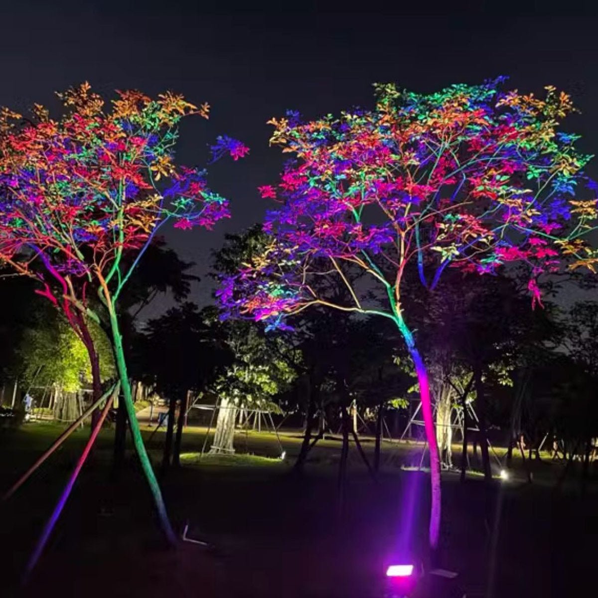 Solar Outdoor Waterproof RGB LED Spot Light Landscape Tree Lighting - Flyachilles