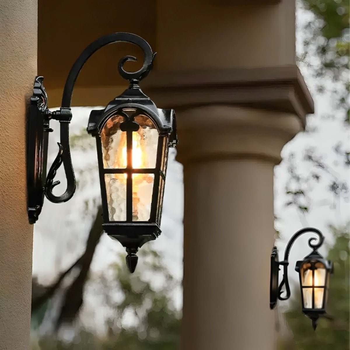 Solar Rustic Ancient Rome Cross Waterproof Outdoor LED Porch Wall Light - Flyachilles