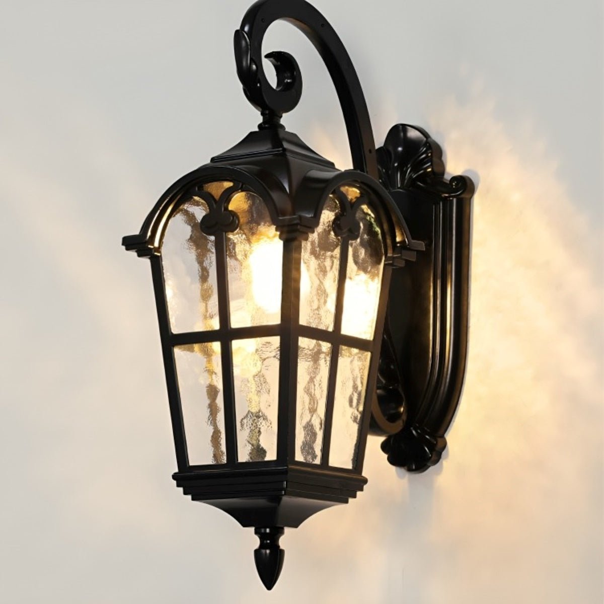 Solar Rustic Ancient Rome Cross Waterproof Outdoor LED Porch Wall Light - Flyachilles