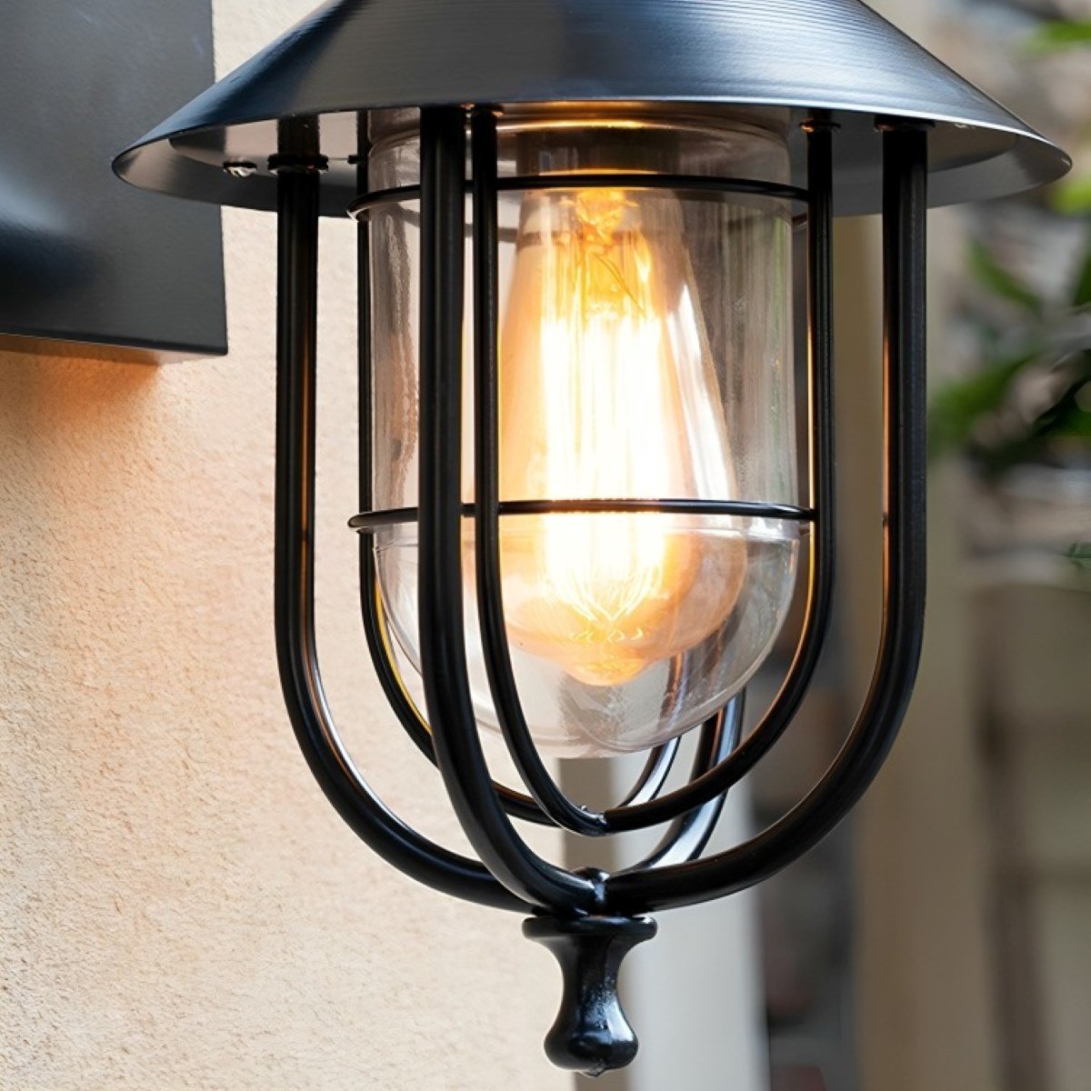 Solar Rustic Birdcage Waterproof Outdoor LED Porch Wall Light - Flyachilles