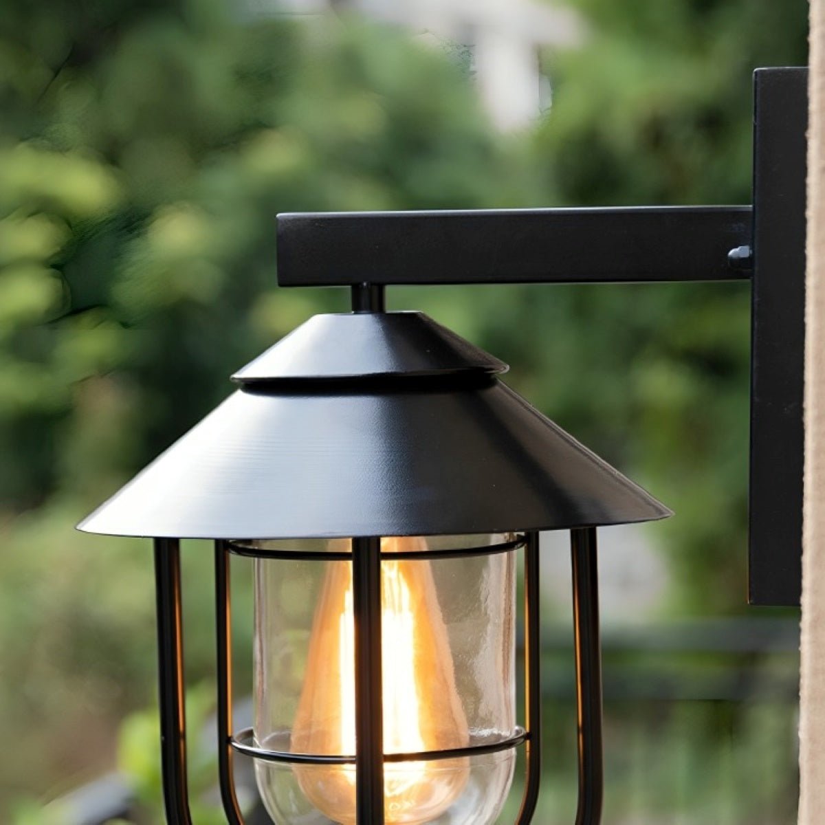 Solar Rustic Birdcage Waterproof Outdoor LED Porch Wall Light - Flyachilles