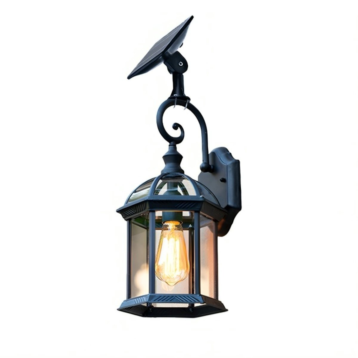 Solar Rustic Gazebo Waterproof Outdoor LED Porch Wall Lights - Flyachilles