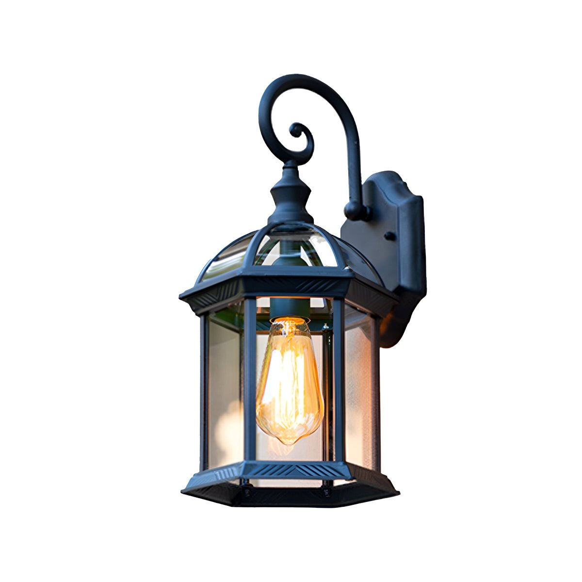 Solar Rustic Gazebo Waterproof Outdoor LED Porch Wall Lights - Flyachilles
