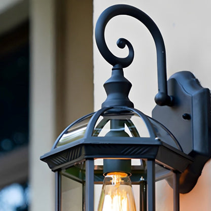 Solar Rustic Gazebo Waterproof Outdoor LED Porch Wall Lights - Flyachilles