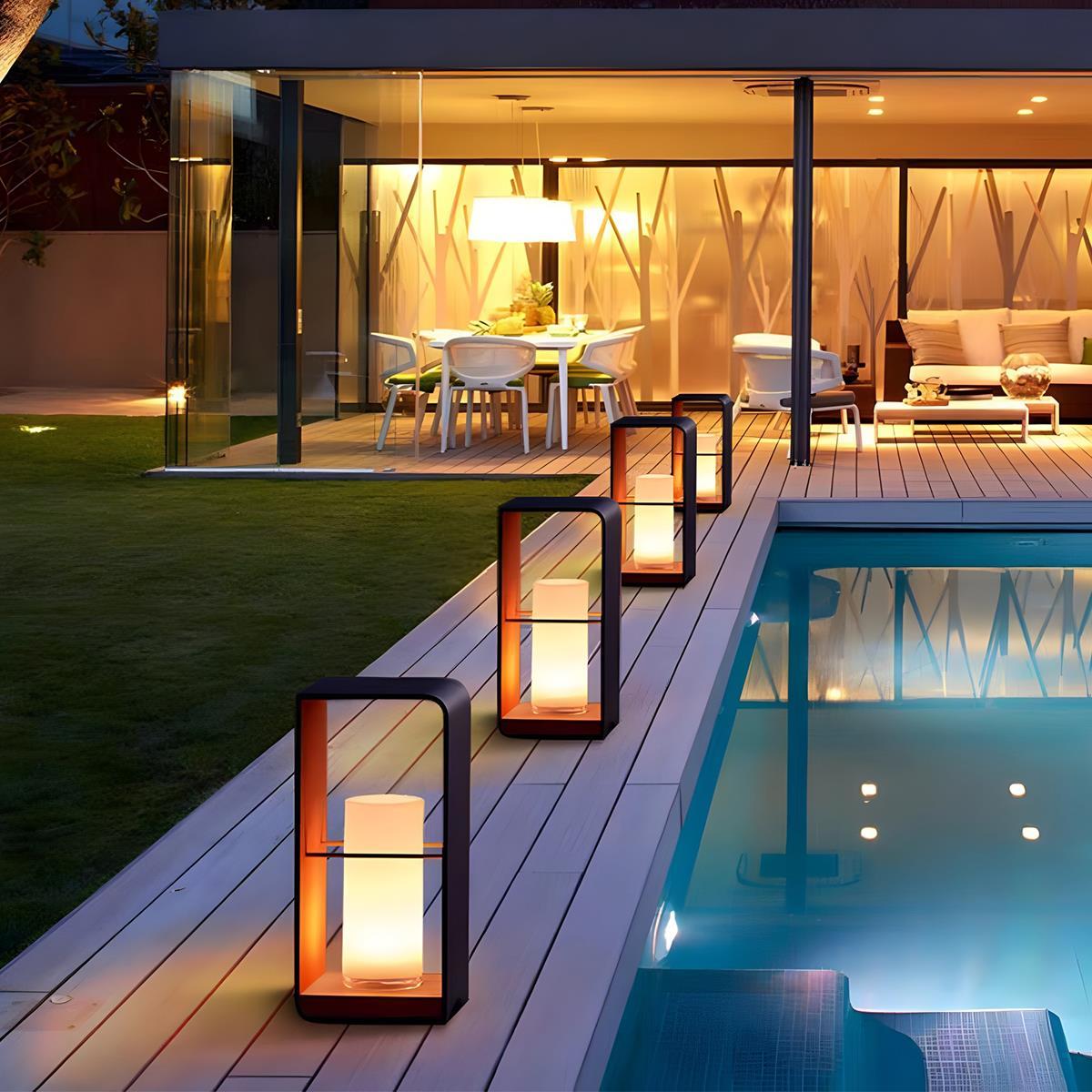 Solar Waterproof Archway Frame LED Outdoor Landscape Lighting - Flyachilles