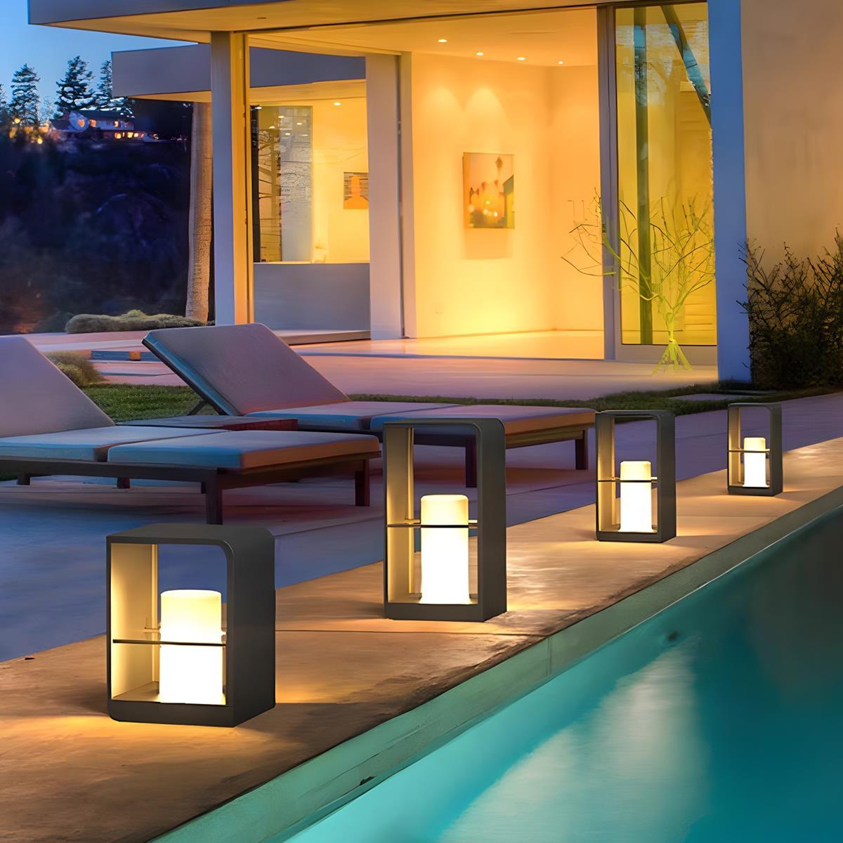 Solar Waterproof Archway Frame LED Outdoor Landscape Lighting - Flyachilles