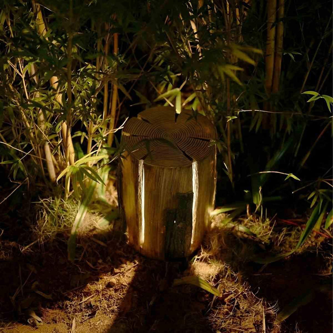 Solar Waterproof Artificial Tree Stump LED Outdoor Landscape Lawn Lighting - Flyachilles