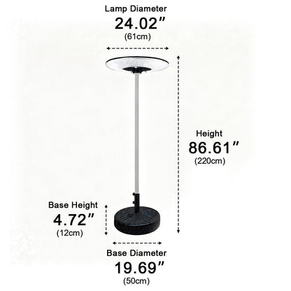 Solar Waterproof Dish Moving &amp; Lifting Outdoor LED Floor Lamps - Flyachilles