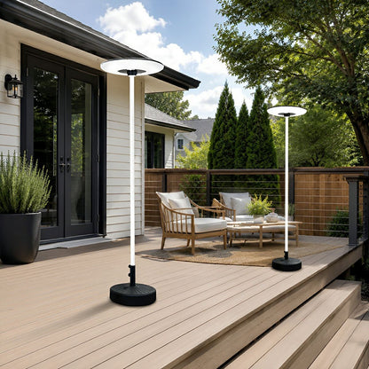 Solar Waterproof Dish Moving &amp; Lifting Outdoor LED Floor Lamps - Flyachilles
