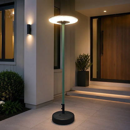 Solar Waterproof Dish Moving &amp; Lifting Outdoor LED Floor Lamps - Flyachilles