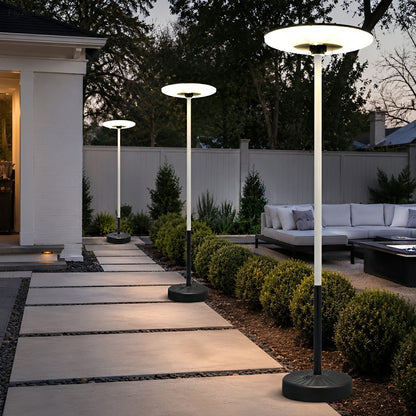 Solar Waterproof Dish Moving &amp; Lifting Outdoor LED Floor Lamps - Flyachilles
