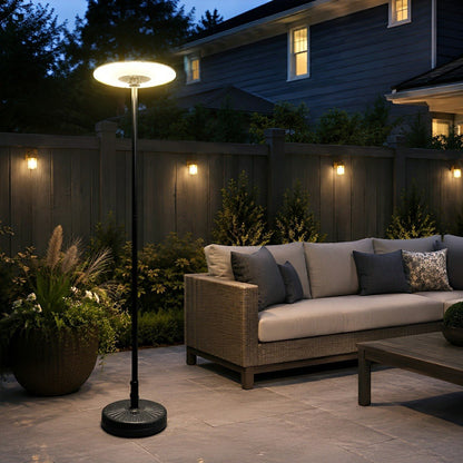 Solar Waterproof Dish Moving &amp; Lifting Outdoor LED Floor Lamps - Flyachilles