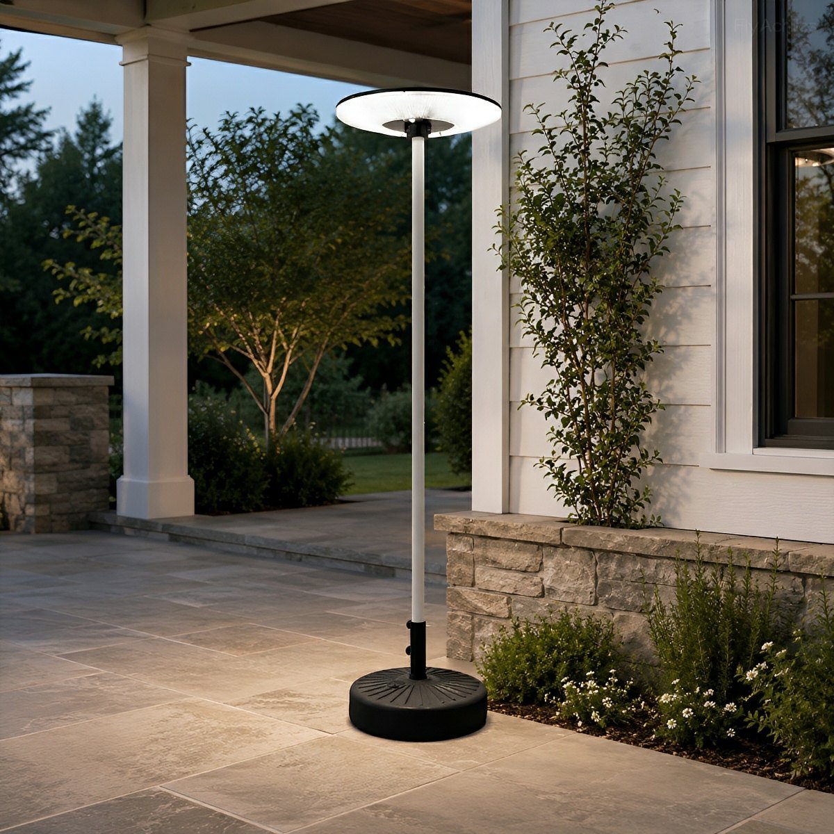 Solar Waterproof Dish Moving &amp; Lifting Outdoor LED Floor Lamps - Flyachilles