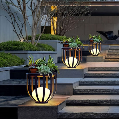 Solar Waterproof Hollow Flower Stand Landscape Outdoor Lawn Light - Flyachilles