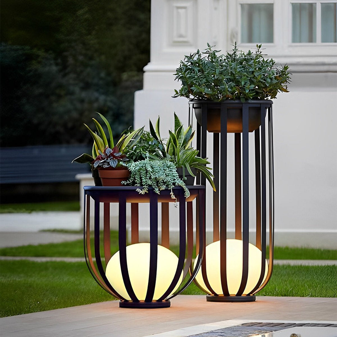 Solar Waterproof Hollow Flower Stand Landscape Outdoor Lawn Light - Flyachilles