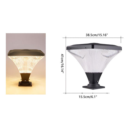 Solar Waterproof Modern Conical LED Outdoor Post Lights - Flyachilles