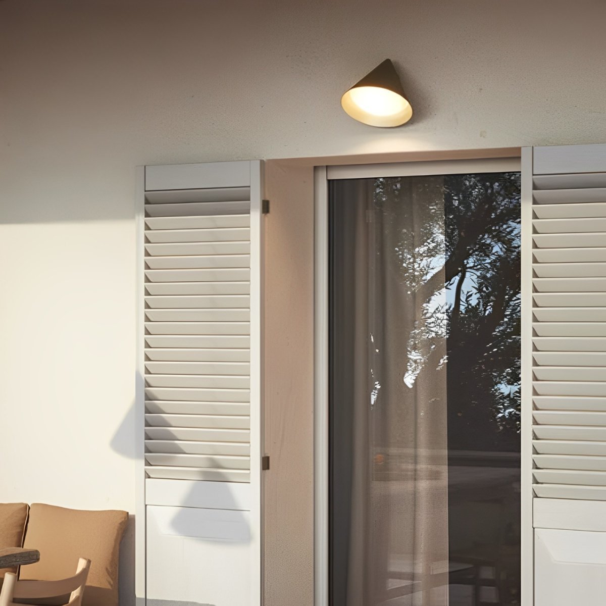 Solar Waterproof Modern Minimalist Bell LED Outdoor Wall Sconces - Flyachilles