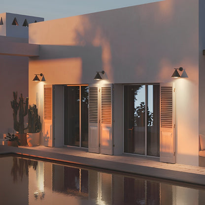 Solar Waterproof Modern Minimalist Bell LED Outdoor Wall Sconces - Flyachilles