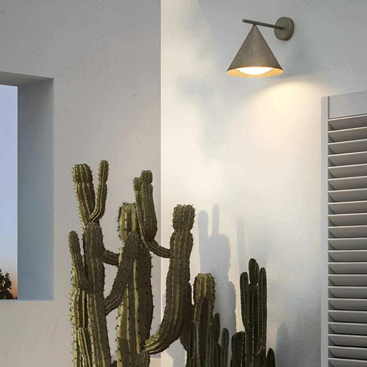 Solar Waterproof Modern Minimalist Bell LED Outdoor Wall Sconces - Flyachilles