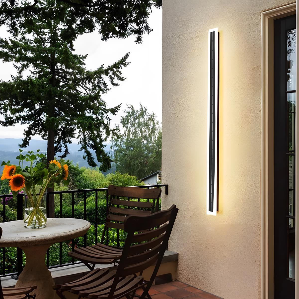 Solar Waterproof Outdoor LED Strip Porch Light Exterior Wall Lights - Flyachilles