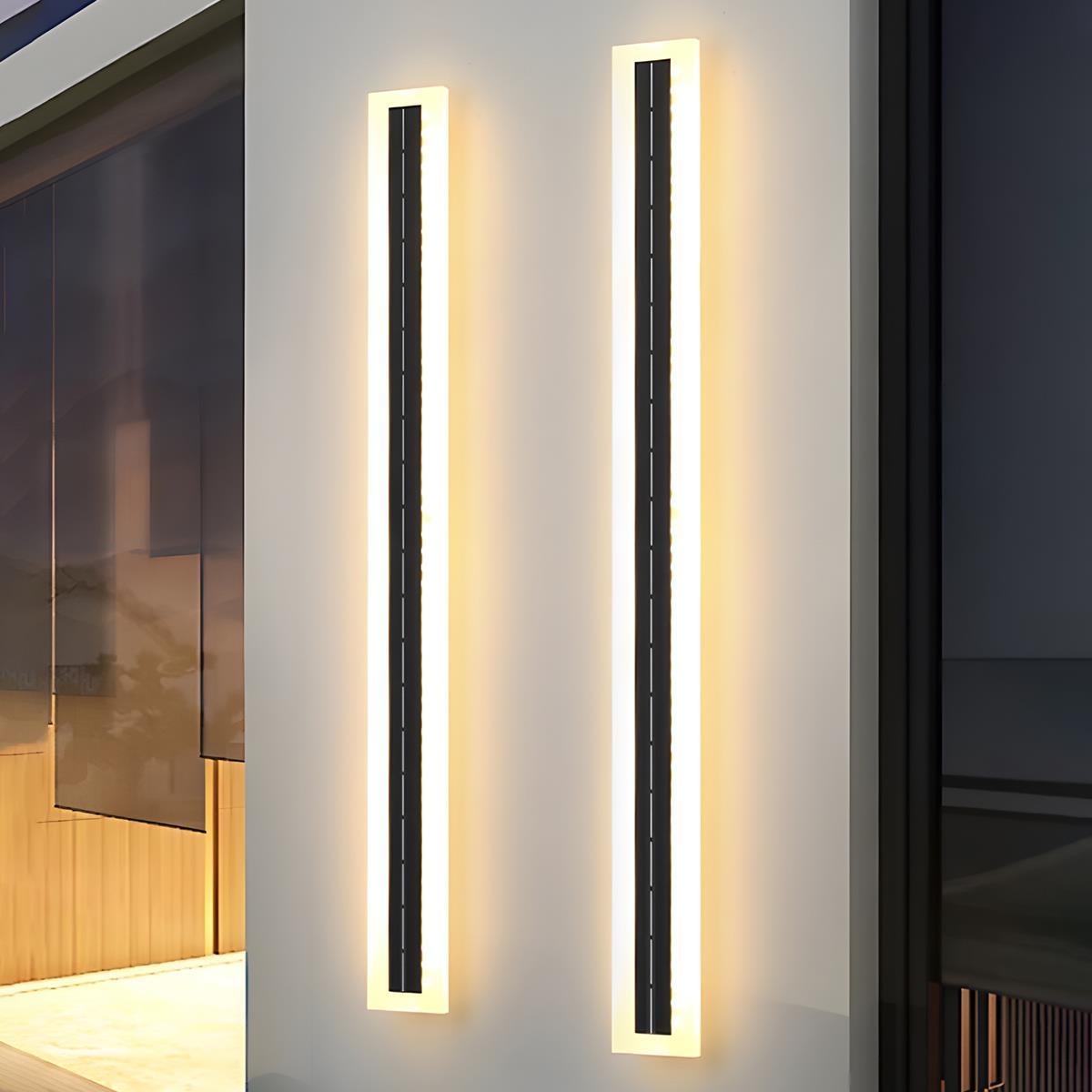 Solar Waterproof Outdoor LED Strip Porch Light Exterior Wall Lights - Flyachilles