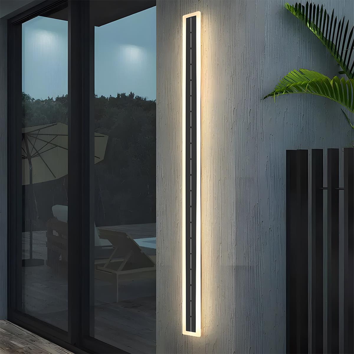 Solar Waterproof Outdoor LED Strip Porch Light Exterior Wall Lights - Flyachilles