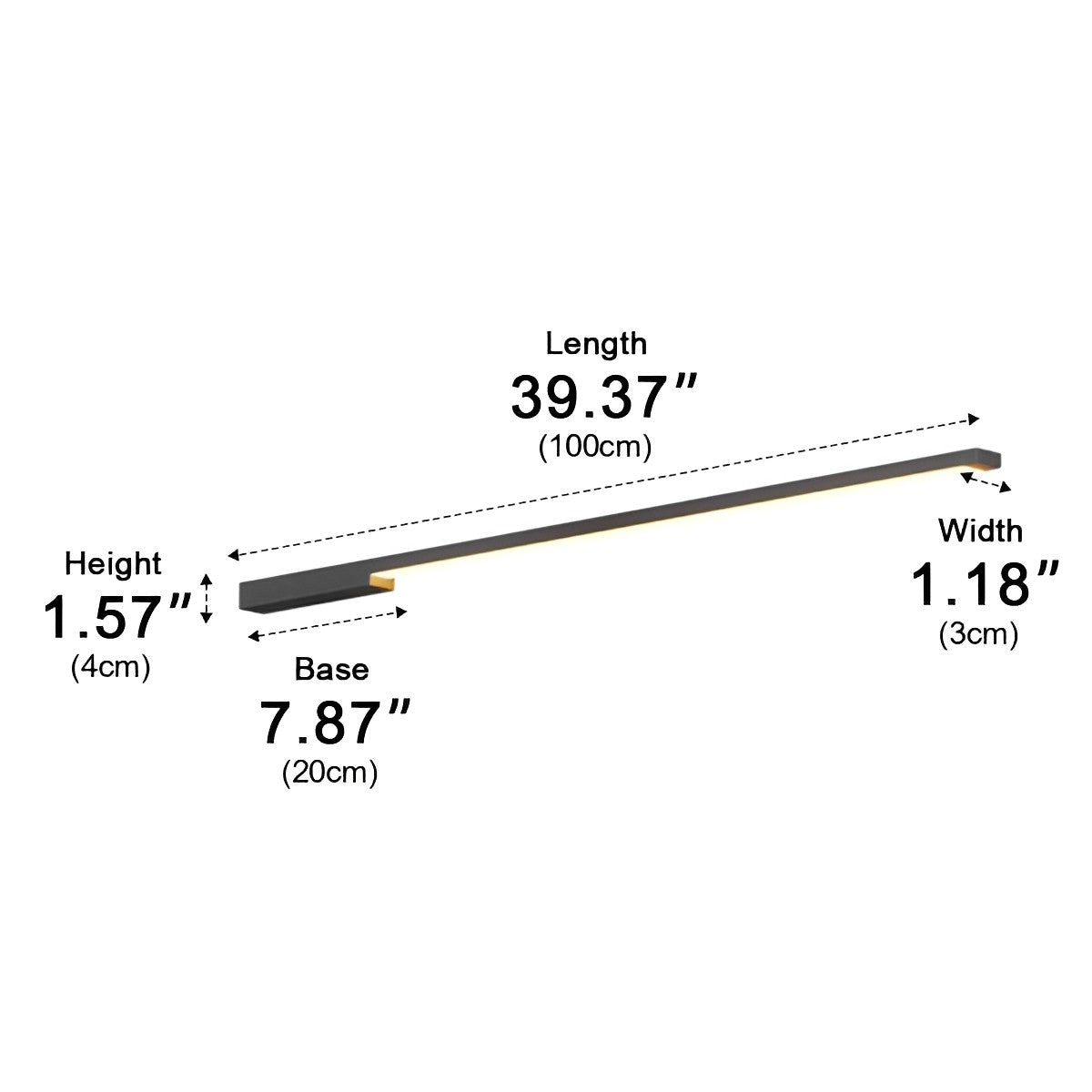 Solar Waterproof Outdoor Long Light Strip LED Exterior Wall Lights - Flyachilles